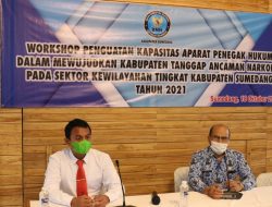 BNN Sumedang Laksanakan Workshop Penguatan Kapasitas Aparat Penegak Hukum