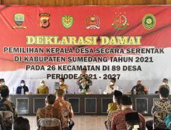 Para Calon Kepala Desa di Sumedang Ikuti Deklarasi Damai