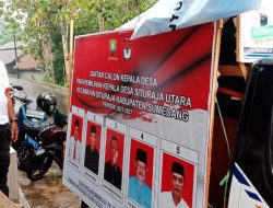 Panitia Pilkades Desa Situraja Utara Woro-woro dengan Mobil Keliling