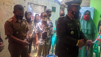 HUT TNI ke 76, TNI dan Baznas Bantu Program Rutilahu di Desa Sayang