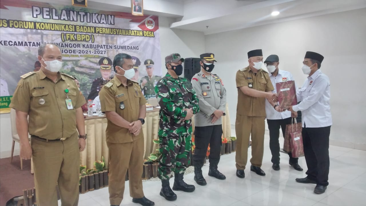 Forum Komunikasi BPD Kecamatan Jatinangor Periode 2021-2027 Dilantik