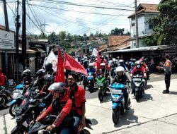 Polsek Pamulihan, Amankan Jalur Massa Aliansi Buruh Sumedang Menggugat