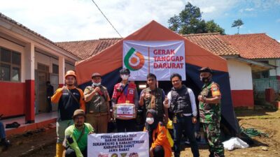 CCAI dan Gempa Kirim Relawan Bencana ke Sukawening dan Karangtengah Garut