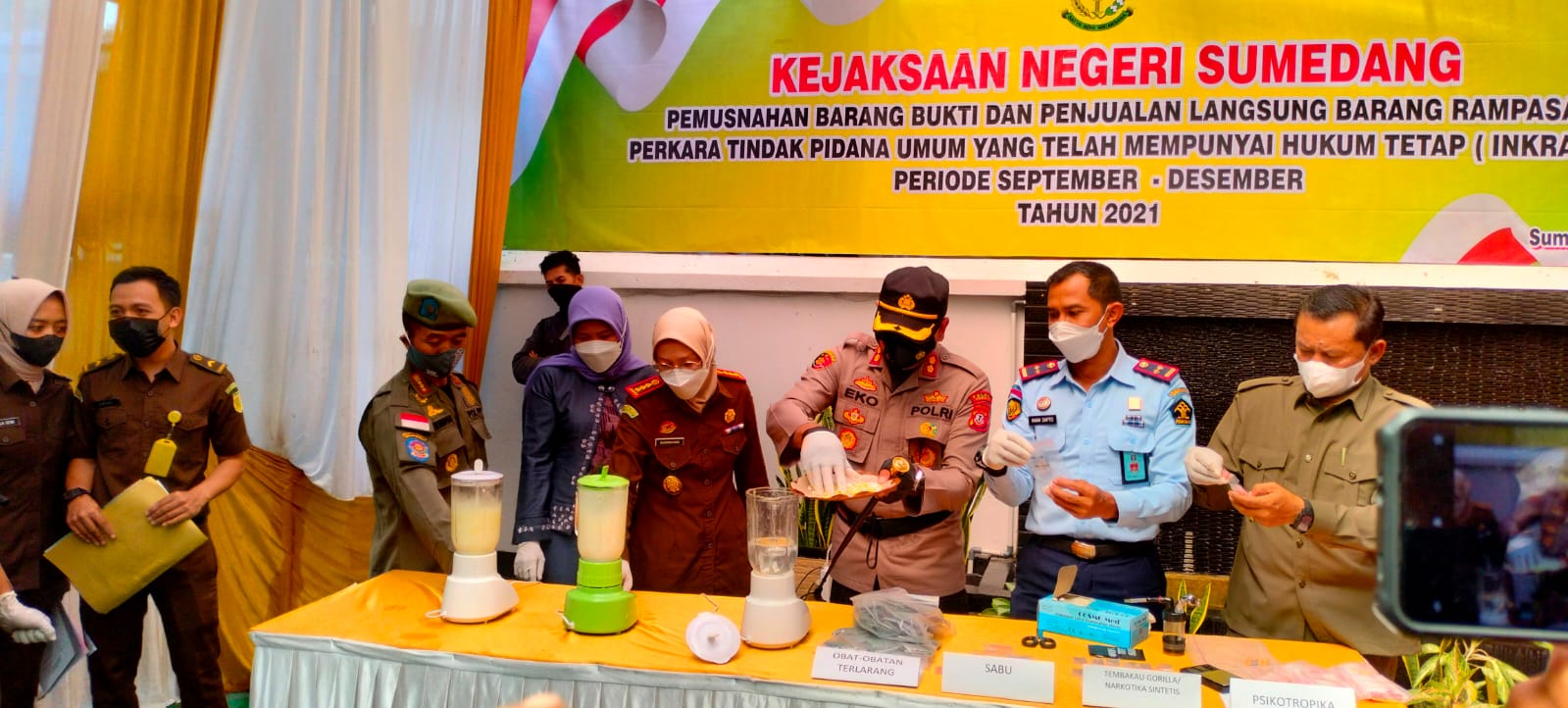 Pemusnahan Barang Bukti