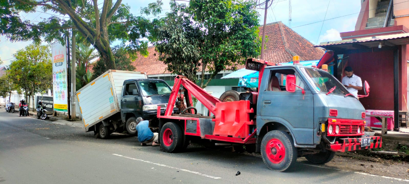 Box nyangkut di Pohon