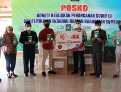Ace Hardware Indonesia Donasikan 15 Ribu Lebih Masker Tiga Lapis Ke Pemkab Sumedang