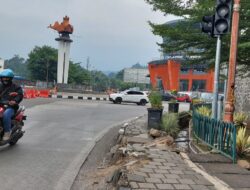 Miris! Bundaran Binokasih dan Alun-alun Sumedang Abai Pemeliharaan