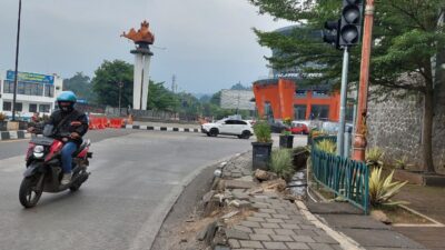Miris! Bundaran Binokasih dan Alun-alun Sumedang Abai Pemeliharaan