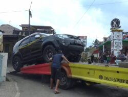 4 Unit Kendaraan Milik Ormas GMBI Kembali Diamankan Polres Sumedang di Markasnya