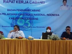 Gapensi Sumedang Laksanakan Rakercab Sosialisasi Perizinan Berbabsis Resiko