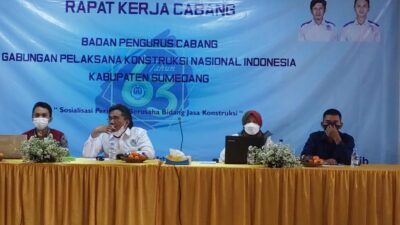Gapensi Sumedang Laksanakan Rakercab Sosialisasi Perizinan Berbabsis Resiko