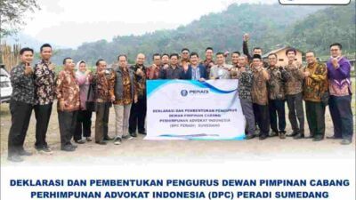 Ketua Peradi Sumedang: Jangan Beranggapan Pengacara Itu Selalu Dibayar