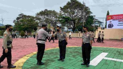 Mengabdi Tanpa Cacat, Dua Polisi di Polres Sumedang Naik Pangkat