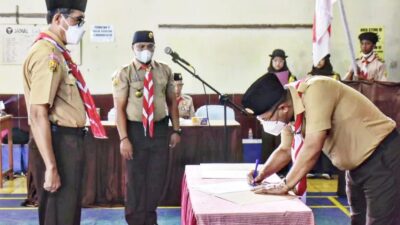Meskipun Tak Digaji, Anggota Pramuka Bekerja dengan Ikhlas