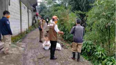 Pergerakan Tanah di Sumedang, 33 KK Terancam, Jalan Penghubung Dua Desa Terputus