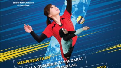 ‘TARKAM BOLA VOLI BJB TANDAMATA 2022’ Piala Gubernur Jawa Barat 2022 mulai Sabtu, 26 Maret 2022.