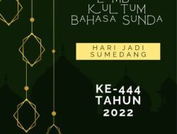 Ada Lomba Kultum Bahasa Sunda di Hari Jadi Sumedang ke-444 Tahun 2022, Daftar Yuk