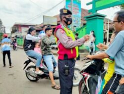 Disiplinkan Warga, Polsek Banjaran Bandung Gelar Razia Prokes
