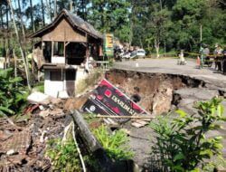 Oh Ternyata Ini Dugaan Penyebab Amblasnya Warung Makan di Cigendel Pamulihan Sumedang