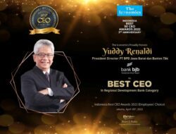 Dirut bank bjb Yuddy Renaldi Raih Indonesia Best CEO Awards 2022