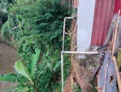 Dua Rumah Warga Regol Wetan Sumedang Terancam Longsor