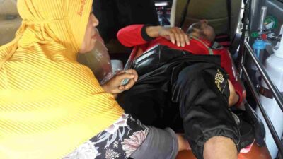 Pesepeda Tertabrak Motor di Depan Puskesmas Jatinangor Sumedang