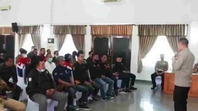 Kumpulkan 4 Kelompok Motor, Polresta Bandung Ajak Jaga Kondusifitas