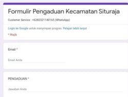Catat, Ini Link Pengaduan Masalah Layanan Publik di Kecamatan Situraja Sumedang