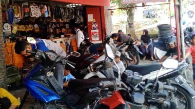 Paska Liburan Lebaran Bengkel Motor di Sumedang Masih Kebanjiran Servis Kendaraan