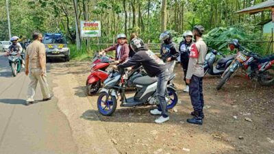 Bubarkan Klub Motor, Polsek Cikancung Tindak Pengguna Knalpot Bising
