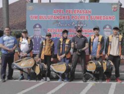 25 Atlet Bulutangkis Polres Sumedang Dilepas Untuk Bertanding di Kapolda Cup III