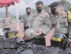 Persiapan Pemilu 2024, Puslitbang Polri Lakukan Evaluasi Peralatan Dalmas dan PHH Polri di Polres Sumedang