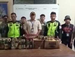 Razia Gabungan, Ratusan Botol Miras Disita Satpol PP Kabupaten Sumedang