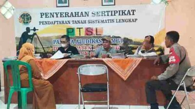 Demi Kondusifitas, Polisi Kawal Program PTSL 2022 di Cikancung