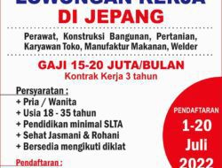 Buruan Daftar, LPKMA Sumedang dan LPK KAJI Buka Pendaftaran Penyaluran Tenaga Kerja ke Jepang