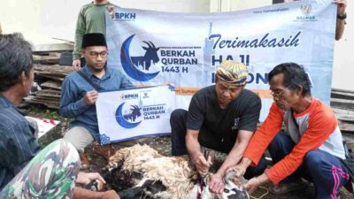 BPKH dan Baznas Sumedang Salurkan 28 Hewan Kurban ke DKM Masjid Riyadul Jihad