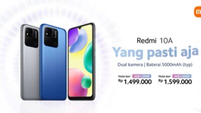 Redmi 10A Tahun 2022, Ponsel 1 Jutaan Dengan Baterai Jumbo