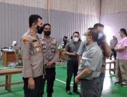 Kapolres Sumedang, Pantau Vaksinasi Booster di PT Kahatex