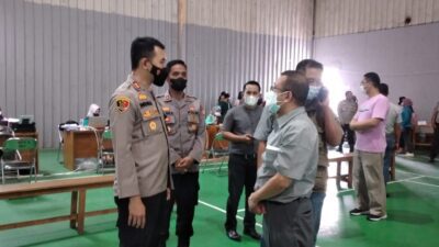 Kapolres Sumedang, Pantau Vaksinasi Booster di PT Kahatex