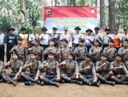 17 Bintara Baru Polres Sumedang Digembleng di Tahura Gunung Palasari
