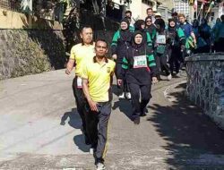 Ribuan Warga Cikancung Ikuti Lomba Gerak Jalan Santai Sambut HUT RI ke-77