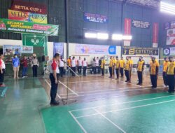 Polres Sumedang Gelar Turnamen Bulutangkis Kapolres Cup 2 Untuk Meriahkan HUT RI ke-77