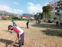 Pasca Pawai Pembangunan Lapangan Jayamekar Cibugel Dibersihkan Muspika