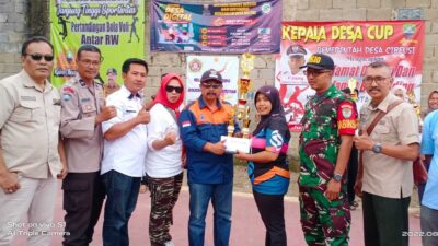 Turnamen Voli Antar RW di Cibeusi Jatinangor Sumedang Berlangsung Meriah
