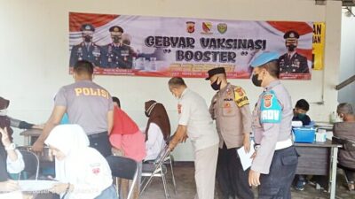 Dukung Program Pemerintah, Polisi Gelar Gebyar Vaksinasi di Ibun Bandung