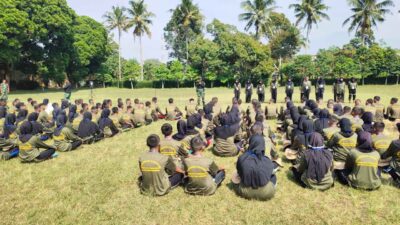 Ratusan Siswa SMK PPN Tanjungsari Ikuti Pendidikan Karakter Oleh Kodim 0610/Sumedang