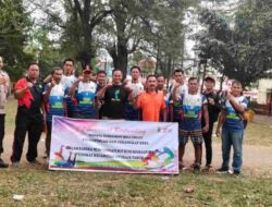 Sempat Kejar-kejaran Poin, Akhirnya Tim Voli Putra Desa Bangbayang Juara Final Voli Putra Liga Antar Desa