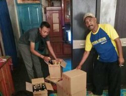 Polsek Cangkuang Sita Miras Dari Kios Mencurigakan
