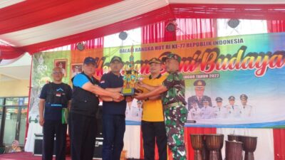 Penutupan HUT RI ke 77 Tingkat Kecamatan Jatinangor Sumedang Diisi Pagelaran Budaya