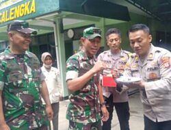 Unik! Peringati HUT ke-77 TNI, Polisi Datangi Koramil Cicalengka Bersama Musisi Jalanan